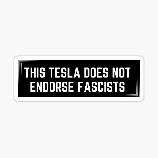 Artikel-Vorschau von Tesla unterstützt keine Faschisten gegen Elon Musk, designt und verkauft von infinityguy916.