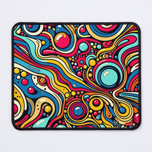 Item preview, Psychedelic abstract colorful graphic designed and sold by KaitoArtDesigns.