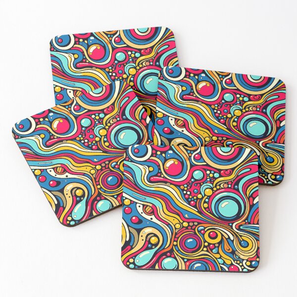 Item preview, Psychedelic abstract colorful graphic designed and sold by KaitoArtDesigns.