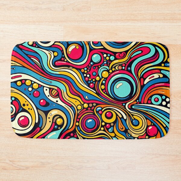 Item preview, Psychedelic abstract colorful graphic designed and sold by KaitoArtDesigns.