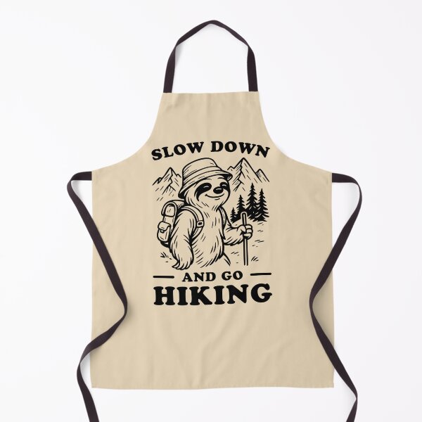 Item preview, Slow Down and Go Hiking with Chilled Sloth designed and sold by Maud Tee Art.