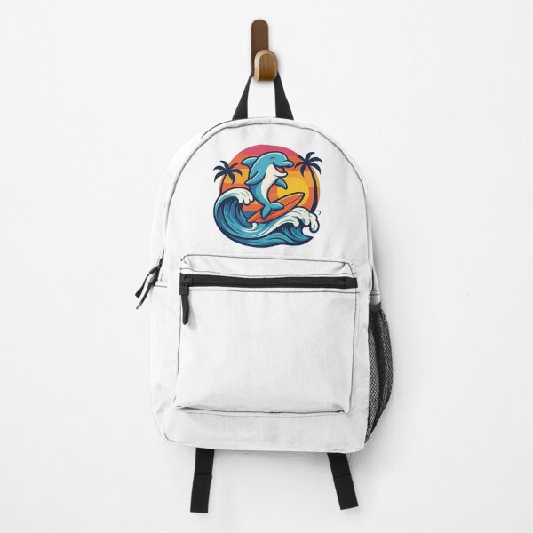 Item preview, Happy Dolphin with Sunset and Waves designed and sold by Romeo Fashion.