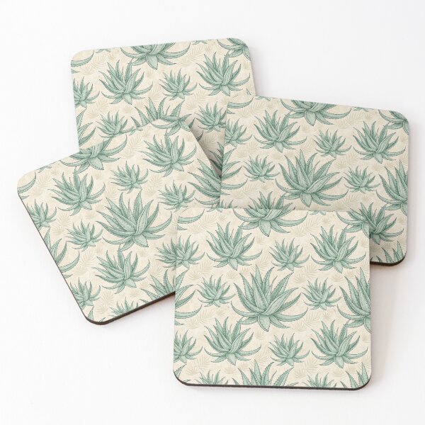 Item preview, Vintage Hand Drawn Aloe Vera Seamless Pattern. designed and sold by ML-Media.