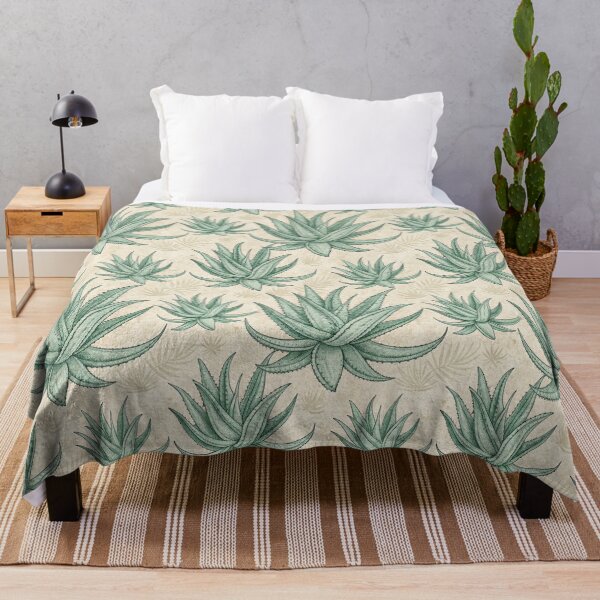 Item preview, Vintage Hand Drawn Aloe Vera Seamless Pattern. designed and sold by RGShirtWorks.