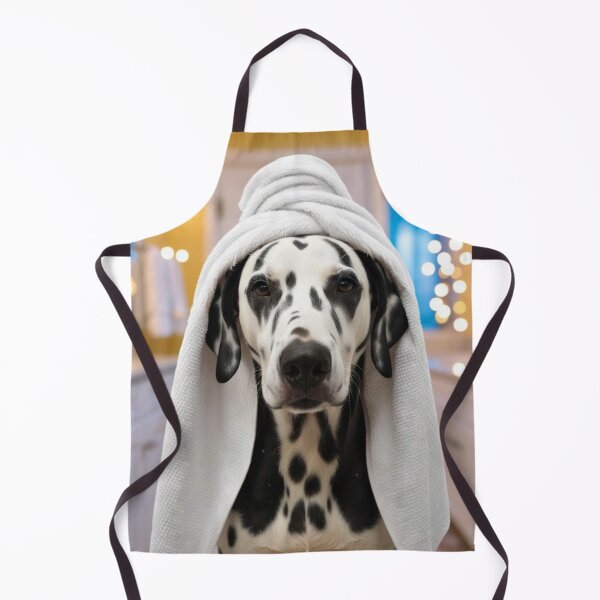 Item preview, Dalmatian Dog with Towel on Head After Shower – Relaxed & Cute Pet Design 2 designed and sold by lugillustration.