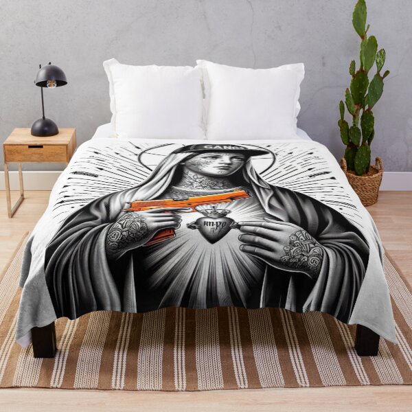 Item preview, "Holy Glockamole! – Saint with a Bangin’ Halo" designed and sold by Print Fiction.