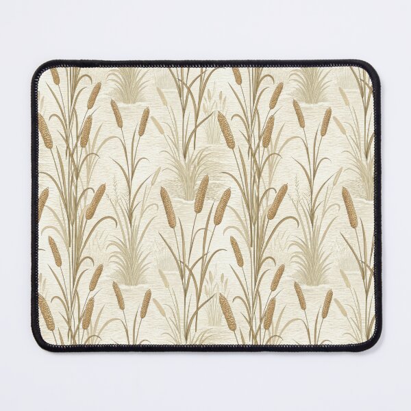Item preview, Neutral Tone Cattail Reed Seamless Botanical Pattern. designed and sold by RGShirtWorks.