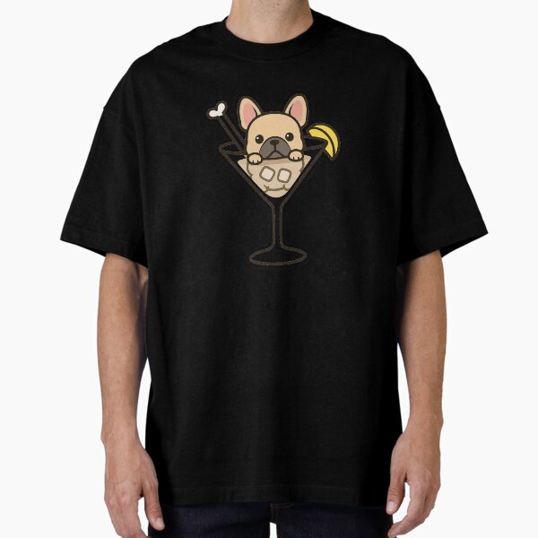 Item preview, Frenchie Martini – Anxious Dog Garnish in a Cocktail Glass designed and sold by Tripconic.