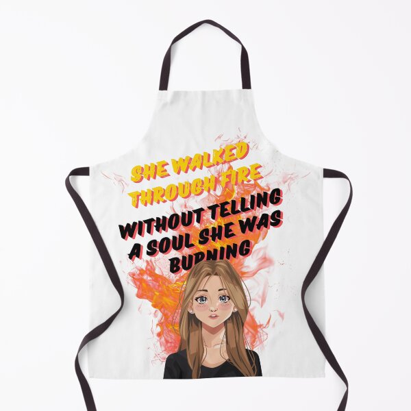Item preview, She Walked Through Fire – Silent Strength Quote Design designed and sold by TeeTantra.