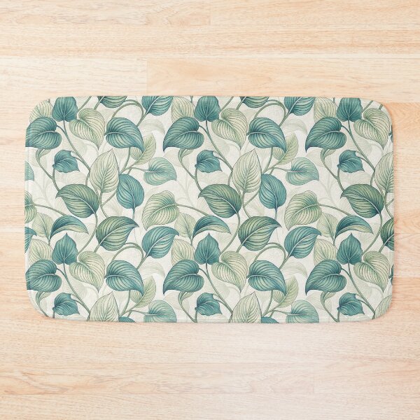 Item preview, Elegant Seamless Botanical Pattern with Teal and Green Leaves. designed and sold by RGShirtWorks.