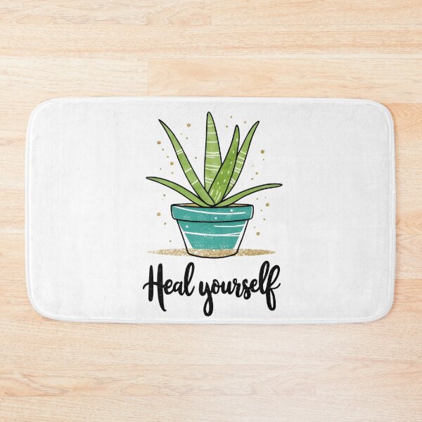Item preview, Motivational Aloe Vera Plant - Heal Yourself designed and sold by lugillustration.