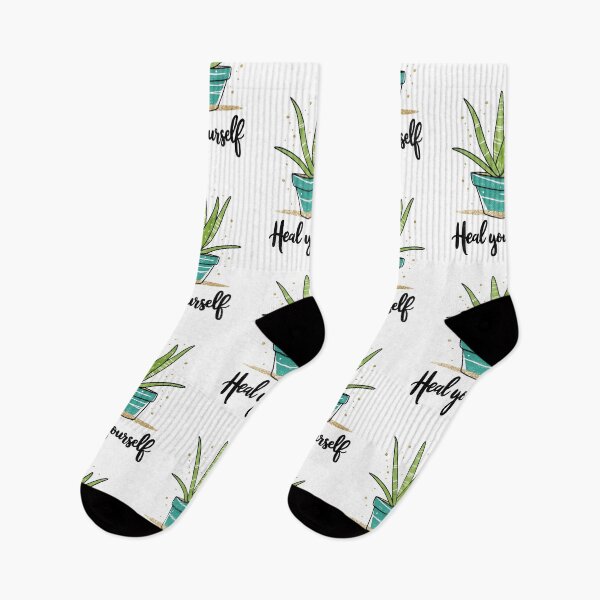 Item preview, Motivational Aloe Vera Plant - Heal Yourself designed and sold by lugillustration.