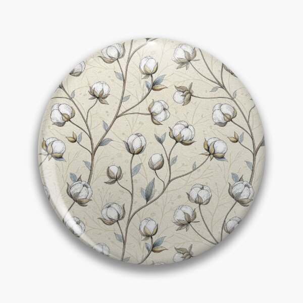 Item preview, Seamless Hand Drawn Cotton Plant Pattern. designed and sold by RGShirtWorks.