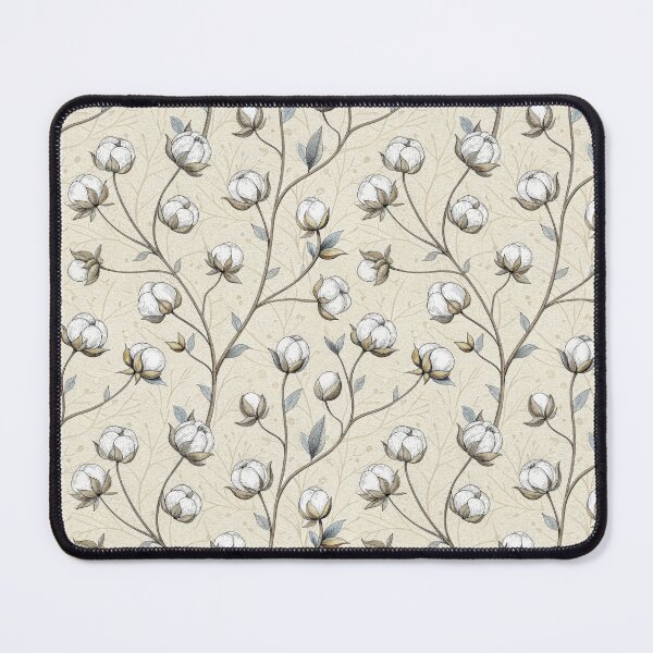 Item preview, Seamless Hand Drawn Cotton Plant Pattern. designed and sold by RGShirtWorks.