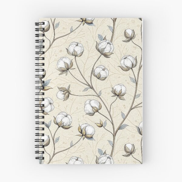 Item preview, Seamless Hand Drawn Cotton Plant Pattern. designed and sold by ML-Media.