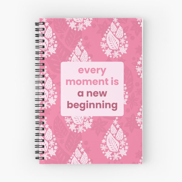 Artikelvorschau, Fresh Start Affirmation: Jeder Moment ist ein Neuanfang - Floraler Zitatdruck entworfen und verkauft von My Valid Vibes.