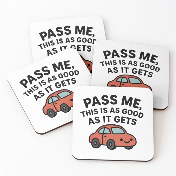 Item preview, Pass me, this is as good as it gets - Car Sticker designed and sold by lugillustration.