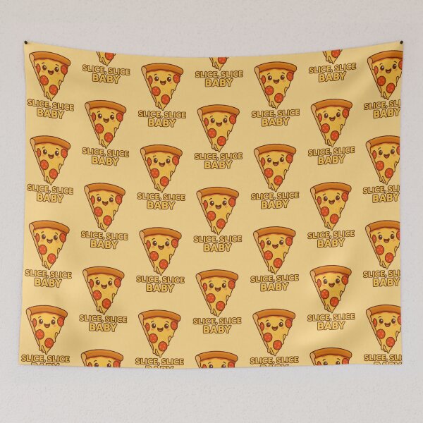 Item preview, Cheesy Pizza Slice – “Slice, Slice Baby” designed and sold by Bramble99.