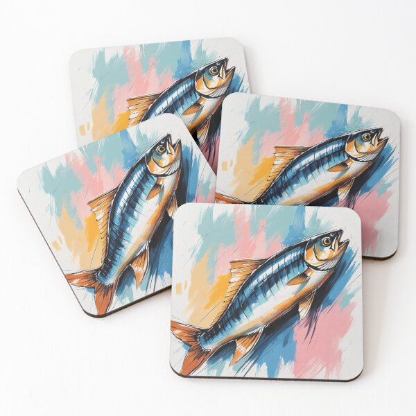 Item preview, Vintage Tin Can Sardines with Pastel Stripes designed and sold by RainyShop32.