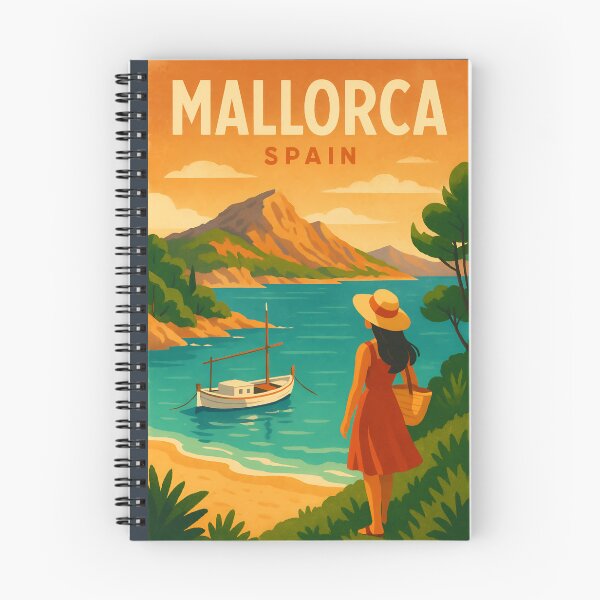 Artikelvorschau, Retro-Reiseposter für Städte – Mallorca entworfen und verkauft von lugillustration.