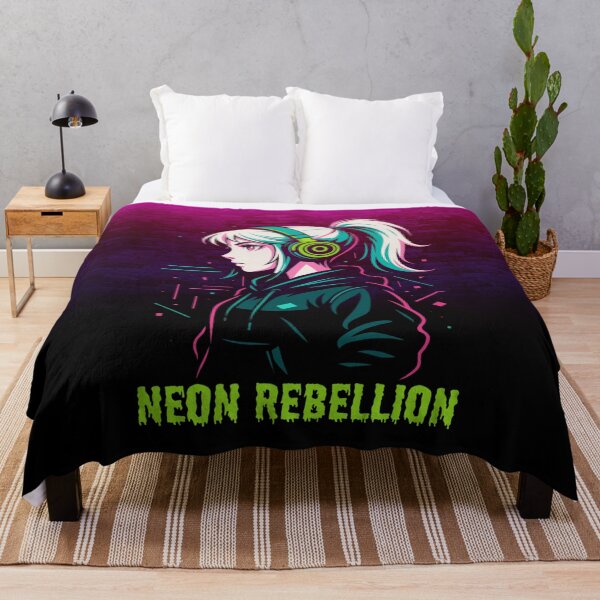 Item preview, Neon Rebellion | Cute Anime Crewneck designed and sold by skkyfaithArtz.