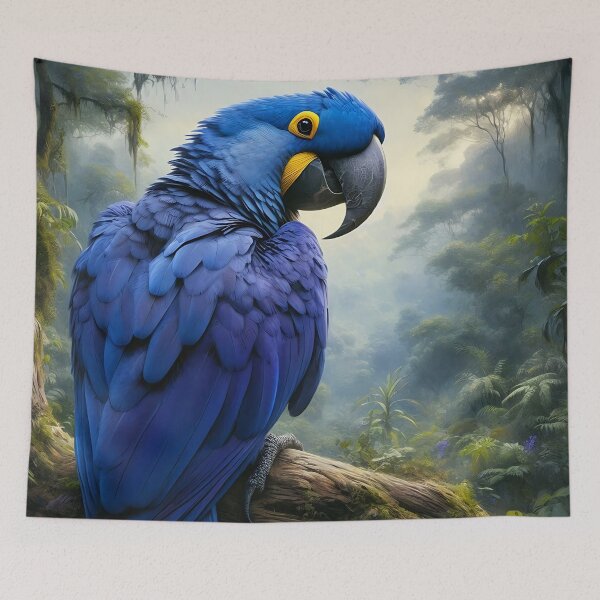 Item preview, Hyacinth Macaw Art #11 | Blue Macaw Lovers designed and sold by ksgraphics222.
