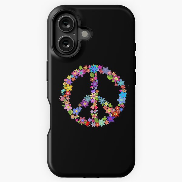 Aperçu de l'œuvre Symbole de paix Flower Power Design coloré créée et vendue par Swigalicious.