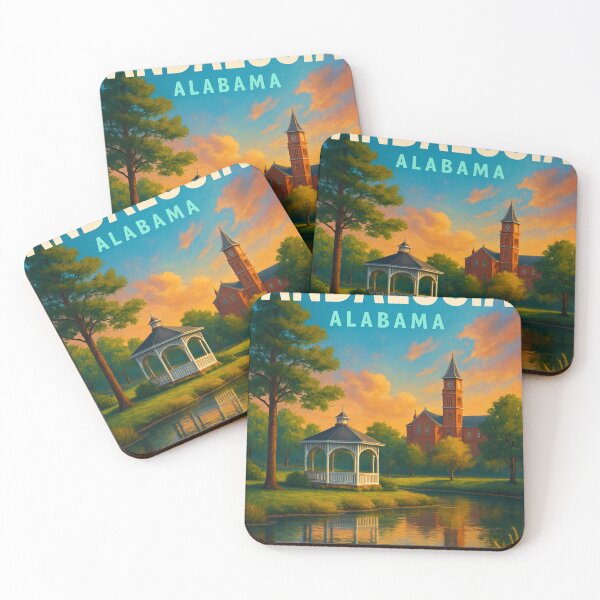 Item preview, Andalusia Alabama Sunset Park Scene designed and sold by Aryabek.