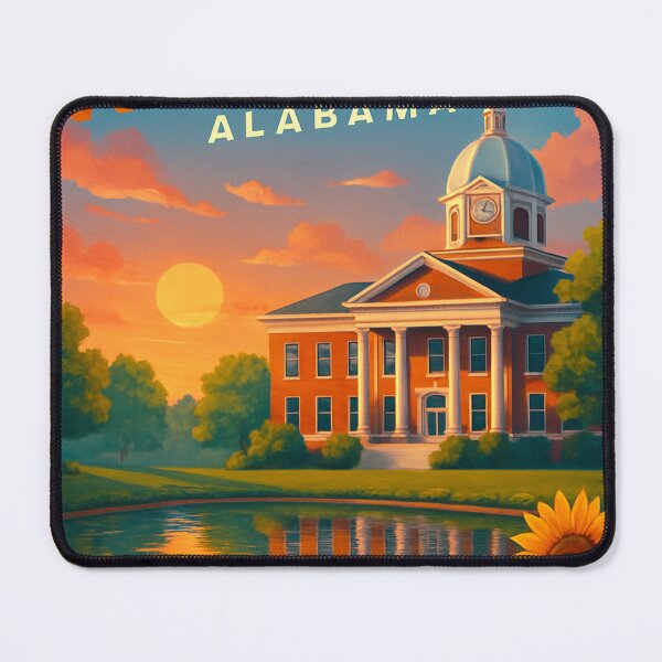Item preview, Andalusia Alabama Courthouse and Sunflowers designed and sold by Aryabek.