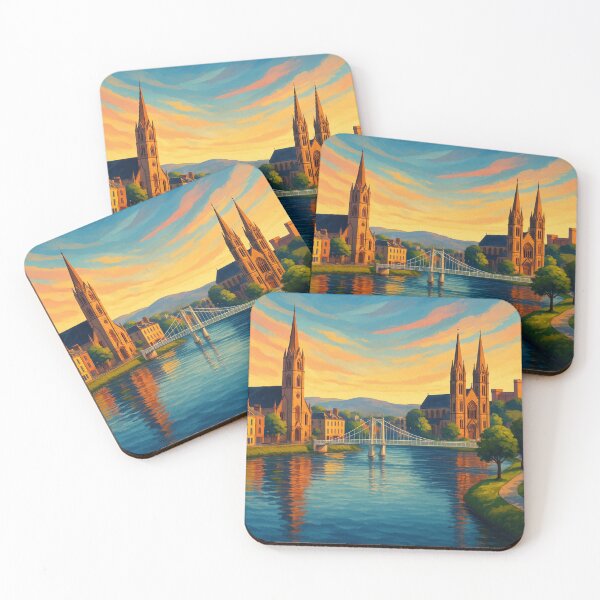 Item preview, Inverness Scotland River Ness Sunset designed and sold by Aryabek.