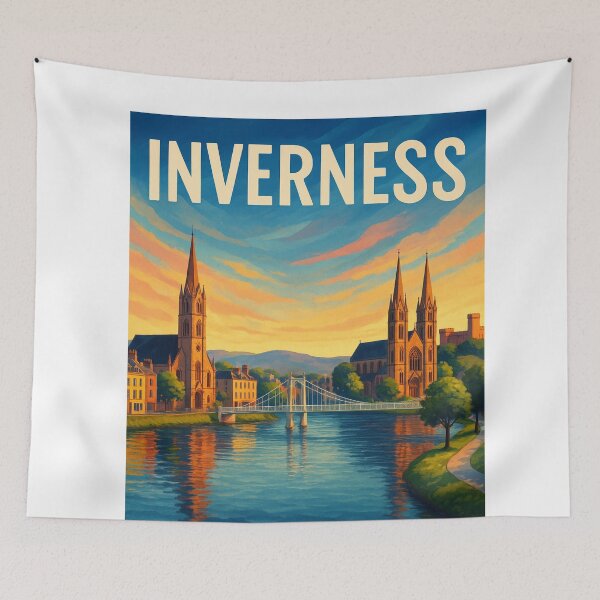 Item preview, Inverness Scotland River Ness Sunset designed and sold by Aryabek.