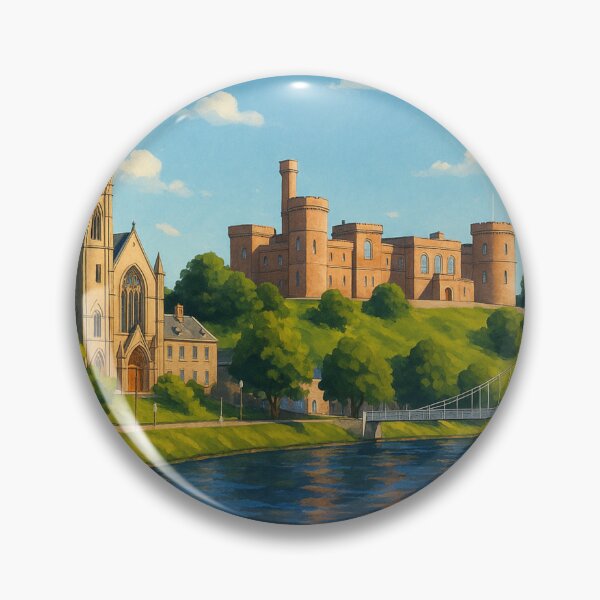 Item preview, Inverness Scotland Castle View by the Ness designed and sold by Aryabek.