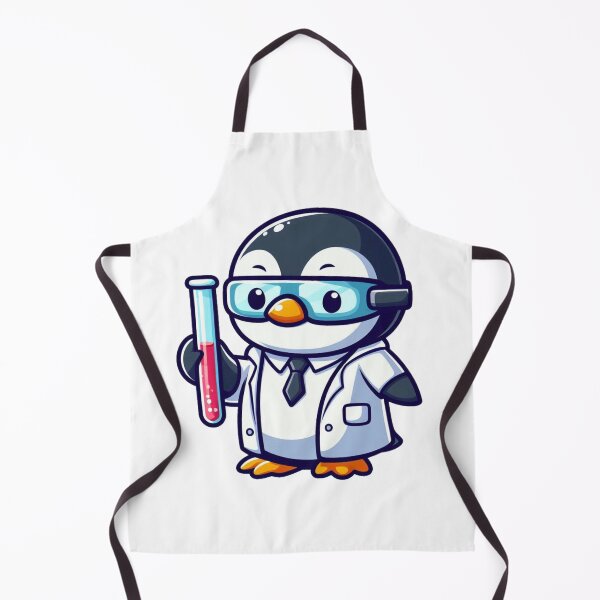 Item preview, Curious Cartoon Scientist Penguin with Goggles and Test Tube designed and sold by Confuzz1ed.