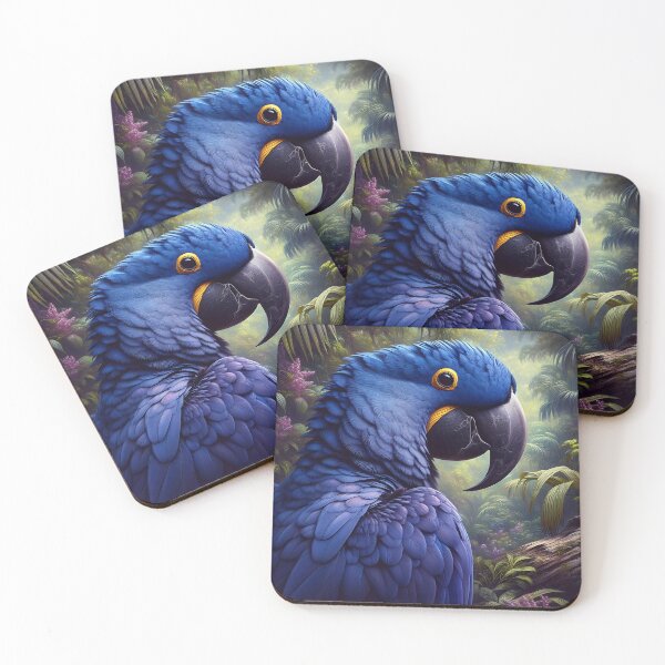 Item preview, Hyacinth Macaw Art #12 | Blue Macaw Lovers designed and sold by ksgraphics222.
