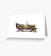 Dirt Star Willys - WW2 Grußkarte