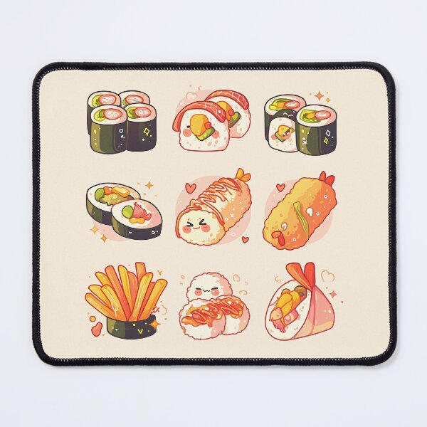 Item preview, Kawaii Korean Street Food Delight – Cute Snack Print designed and sold by Windy-market.