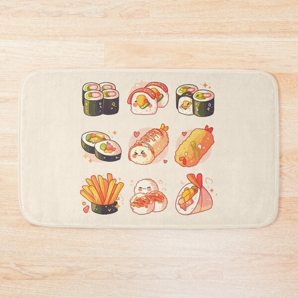 Item preview, Kawaii Korean Street Food Delight – Cute Snack Print designed and sold by Windy-market.