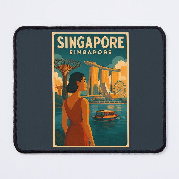 Item preview, Retro City Travel Posters – Singapore designed and sold by lugillustration.