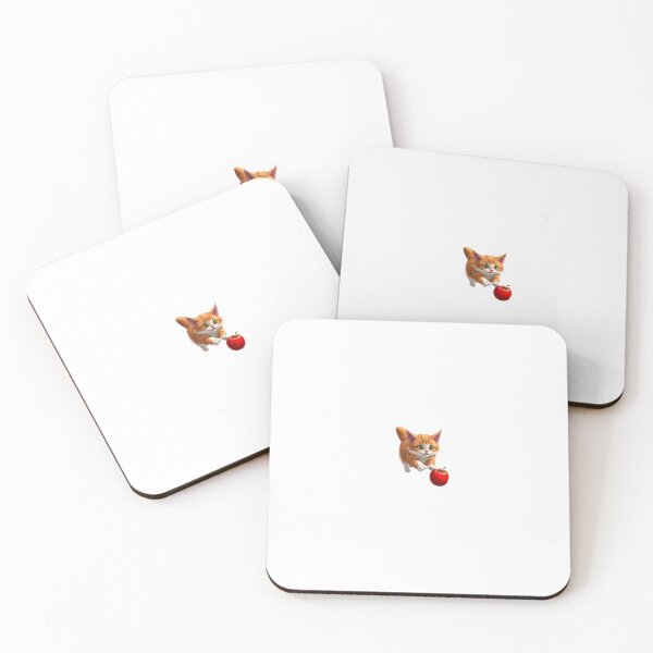 Item preview, Cat rolling an apple designed and sold by Kenji11.