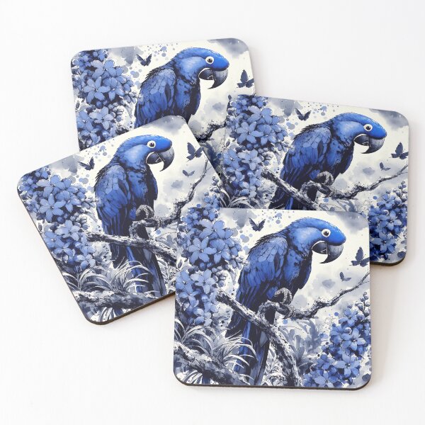 Item preview, Hyacinth Macaw Art #15 | Blue Macaw Lovers designed and sold by ksgraphics222.