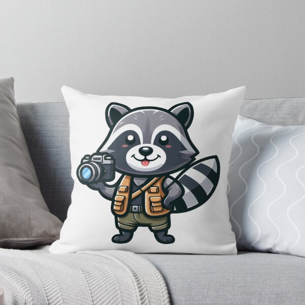 Item preview, Sneaky Cartoon Raccoon Photographer with Camera designed and sold by Confuzz1ed.