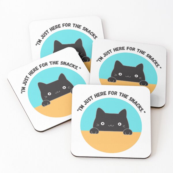 Item preview, I'm just here for the snacks kitten designed and sold by Renee Koutsis.