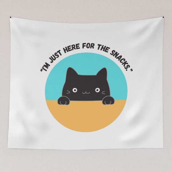 Item preview, I'm just here for the snacks kitten designed and sold by Renee Koutsis.