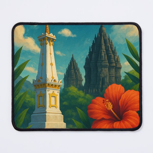 Item preview, Yogyakarta Indonesia Prambanan Temple View designed and sold by Aryabek.
