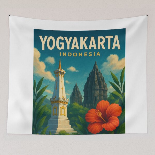 Item preview, Yogyakarta Indonesia Prambanan Temple View designed and sold by Aryabek.