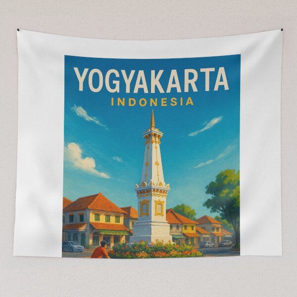Item preview, Yogyakarta Indonesia Tugu Roundabout Scene designed and sold by Aryabek.