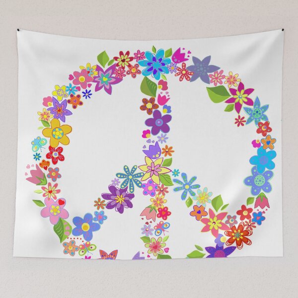 Item preview, Peace Symbol Flower Power Colorful Design designed and sold by Swigalicious.
