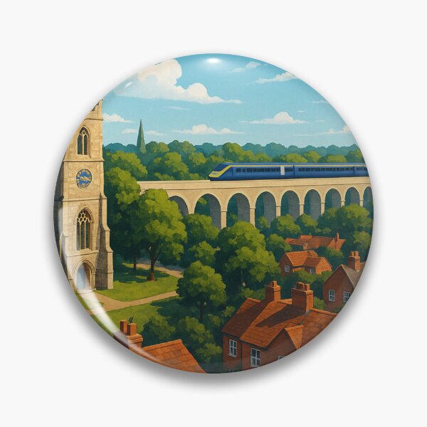 Item preview, Ashford England Church and Railway View designed and sold by Aryabek.