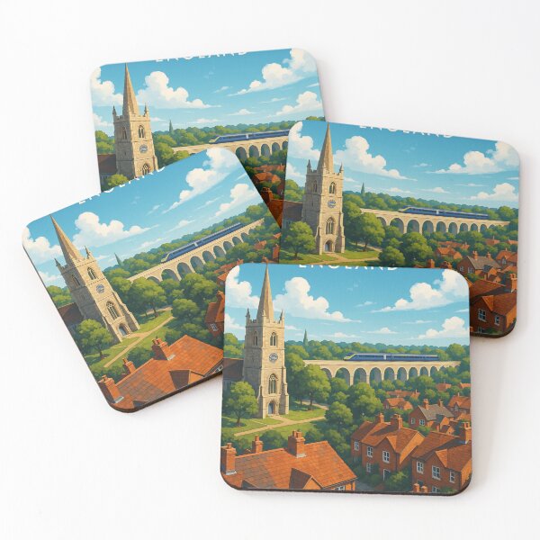 Item preview, Ashford England Church and Railway View designed and sold by Aryabek.