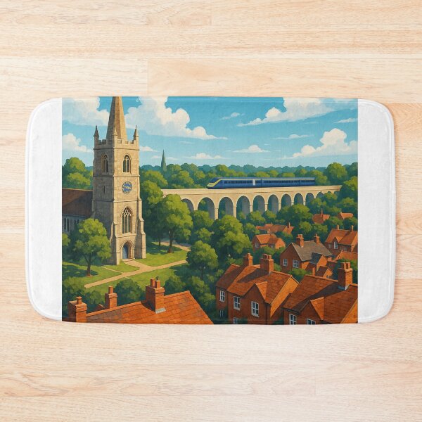 Item preview, Ashford England Church and Railway View designed and sold by Aryabek.